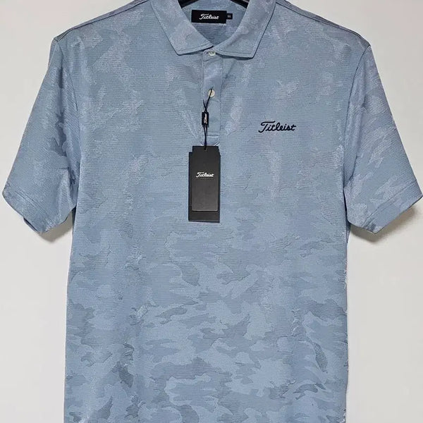 [BUNJANG] Titleist Camo Jacquard Shirt L (100) / 타이틀리스트 정품 카모 자카드 셔츠 L(100)