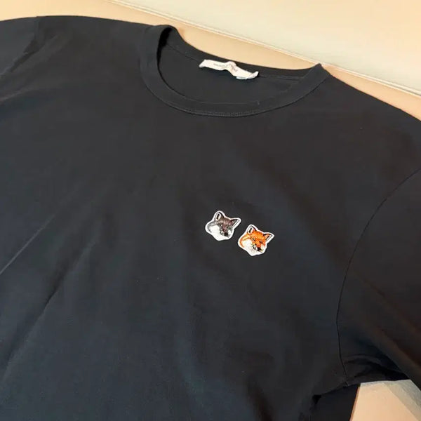 [BUNJANG] Maison Kitsuné Double Fox Short Sleeve T-Shirt / 메종키츠네 더블폭스 반팔티