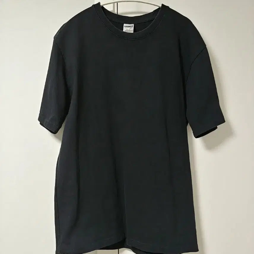 [BUNJANG] LifeMax Heavyweight 10.2oz Cotton T-Shirt Black / 일본 제작 무지 반팔티 10.2oz / 두꺼운 면티 검정 블랙 올검