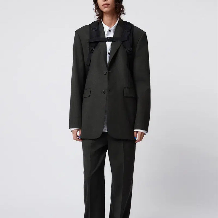 [BUNJANG] Zara x Ader Error Oversized Wool Blazer Dark Grey Jacket / (S) 자라 x 아더에러 오버사이즈 울 블레이저 다크 그레이 자켓 재킷