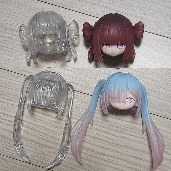 [BUNJANG] Nendoroid & Obitsu Compatible 3D Hair, Face Parts, BJD / 넨도 오비츠 호환 3d 헤어 얼굴 파츠 bjd