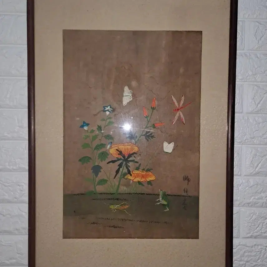 [BUNJANG] Korean Folk Painting 'Chochungdo' (Insects and Plants) / 고화 민화 초충도