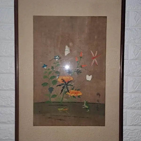 [BUNJANG] Korean Folk Painting 'Chochungdo' (Insects and Plants) / 고화 민화 초충도