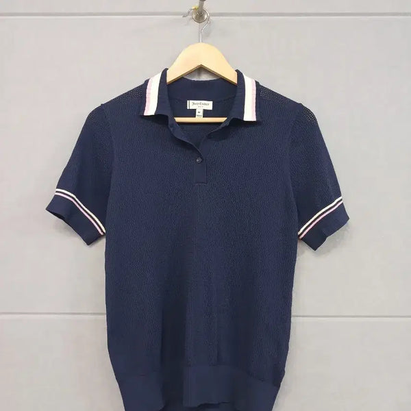 [BUNJANG] Juicy Couture Golf Navy Short Sleeve Knit M / *쥬시꾸뛰르 골프 네이비 반팔 니트 M