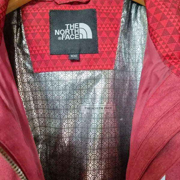 [BUNJANG] The North Face 100 Red Pattern Windbreaker Jacket / 노스페이스 100 빨간색 패턴 바람막이잠바
