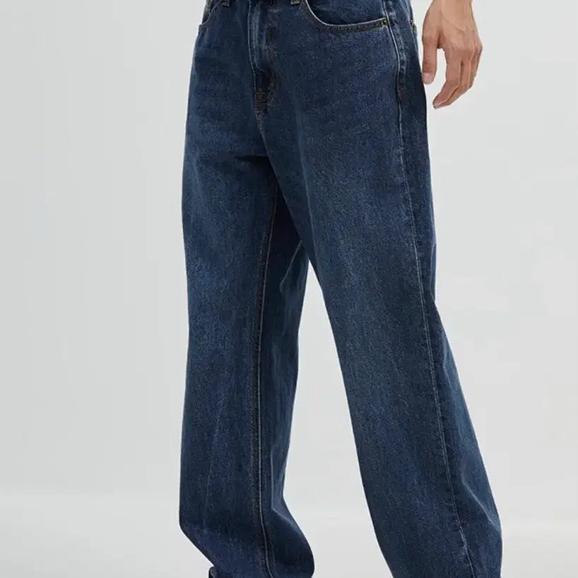 [BUNJANG] SPAO Long Loose Wide Jeans Dark Indigo Size 30 / (새상품)스파오 롱 루즈 와이드진 청바지 30 사이즈