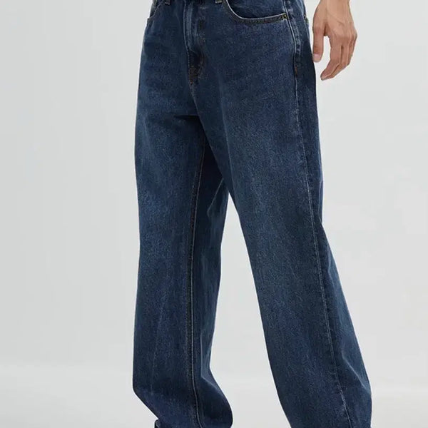 [BUNJANG] SPAO Long Loose Wide Jeans Dark Indigo Size 30 / (새상품)스파오 롱 루즈 와이드진 청바지 30 사이즈
