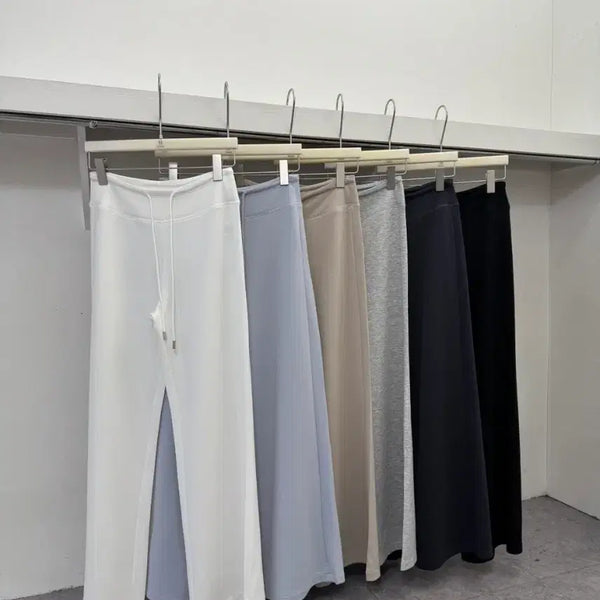 [BUNJANG] High-Quality Ruru Fabric Cool Touch Wide Banding Pants / 냉장고 쫀득 국민 팬츠 여름신상 고퀄 루루원단 와이드 밴딩