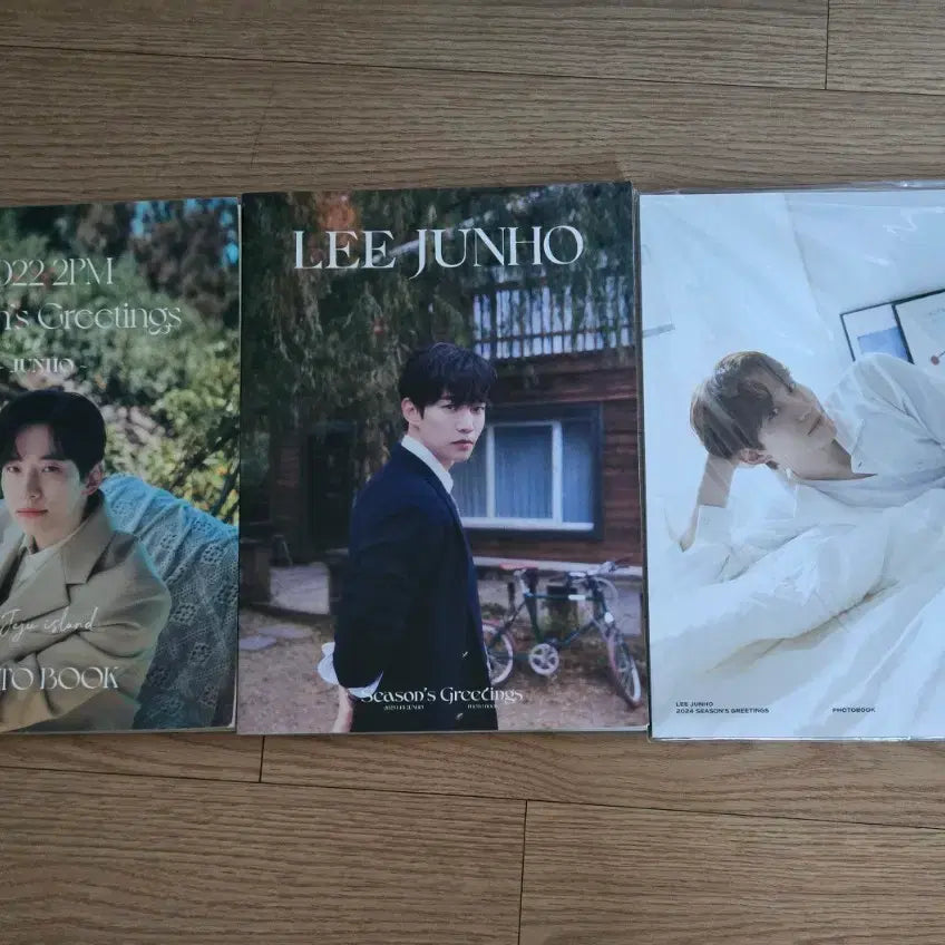 [BUNJANG] 2PM Lee Junho 2022-2024 Season's Greetings Photobook Bundle Set / 이준호 포토북 3권 일괄