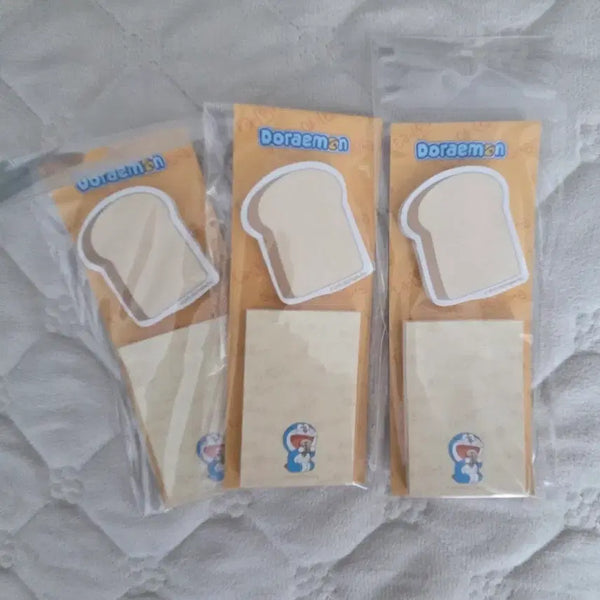 [BUNJANG] Doraemon Anki Bread Mini Memo Pad Set (3 Types) / [정품] 도라에몽 암기빵 미니 메모지 3종 세트