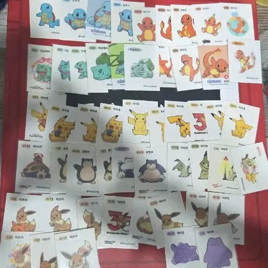 [BUNJANG] Pokemon Sticker Collection - Popular & Rare / 포켓몬 띠부씰 인기씰 레어씰꼬부기파이리 루카리오리오르 팬텀등