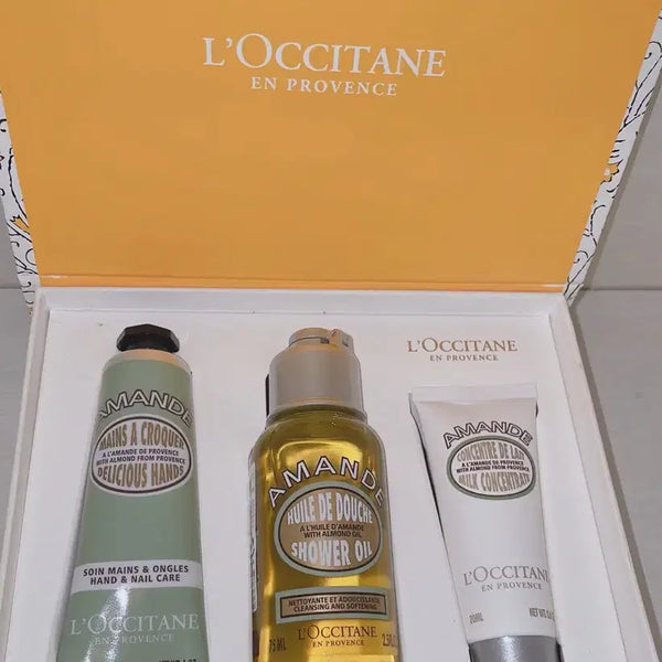 [BUNJANG] L'Occitane Almond Hand Cream, Shower Oil, and Concentrate Set / 록시땅 아몬드 핸드크림+샤워오일+컨센트레이트 세트