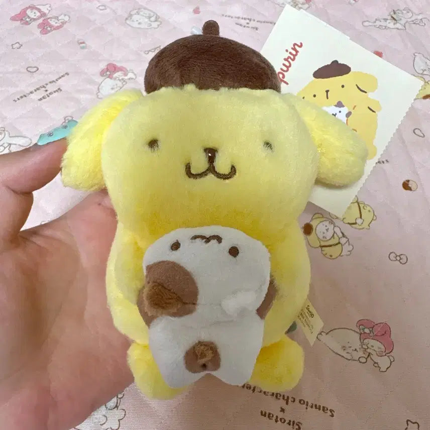 [BUNJANG] Pompompurin Birthday Nakayoshi Plush Keychain / 폼폼푸린 머핀 나카요시 생일 인형 키링