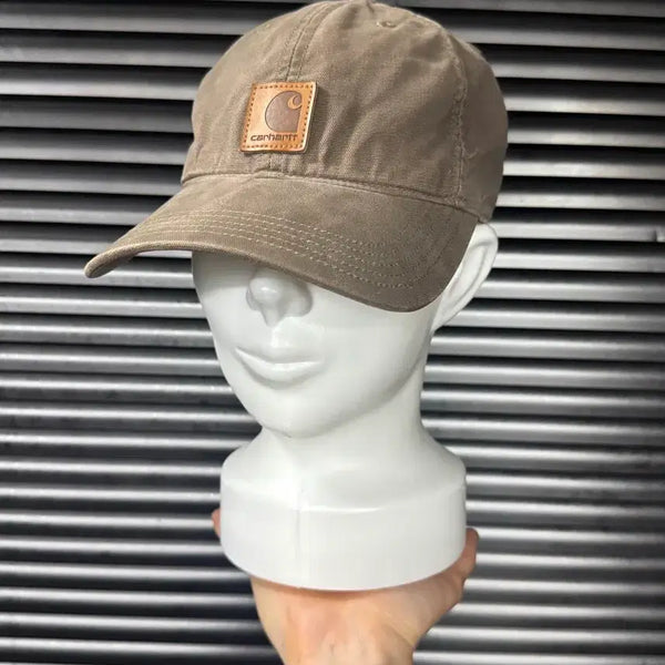 [BUNJANG] Carhartt Brown Work Ball Cap / 칼하트 브라운 워크 볼캡 모자 갈색 오데사 아메카지 스트릿 가죽 빈티지