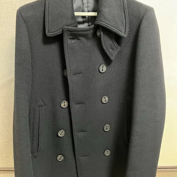 [BUNJANG] Black Double Coat Size 48 / [48] 더블 코트