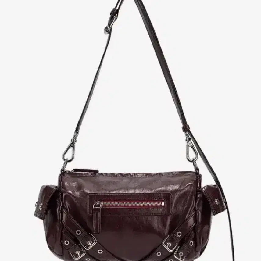 [BUNJANG] Dainit Stud Pocket Bag Burgundy / 다이닛 스터드 포켓백 버건디