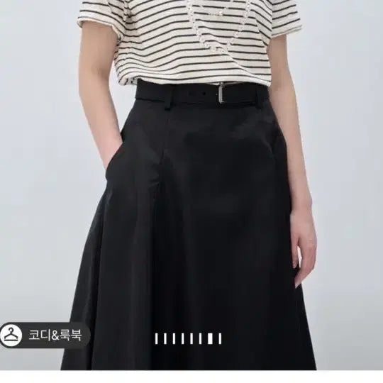 [BUNJANG] 25 Mind Detachable Pearl Strap Printed T-Shirt / 25마인 디테쳐블 펄 스트랩 프린티드 티셔츠