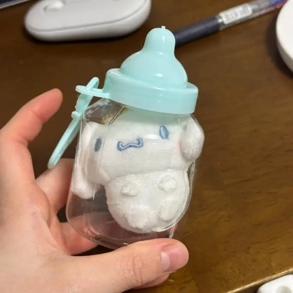 [BUNJANG] Sanrio Cinnamoroll Baby Bottle Plush Keychain / 산리오 시나모를 젖병 인형 키링