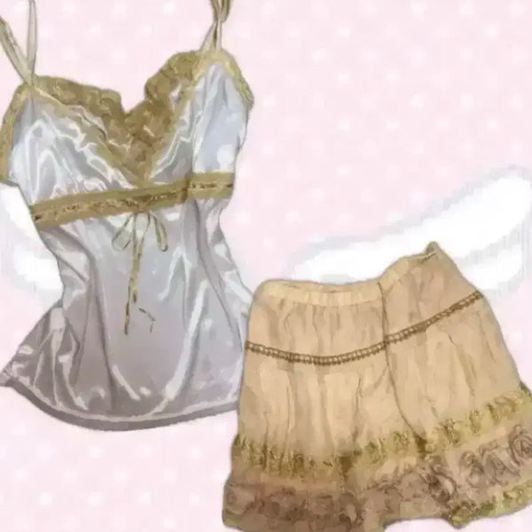 [BUNJANG] Axes Vintage Mori Girl Skirt / axes 일본 빈티지 치마 빈티지 모리걸 하구미