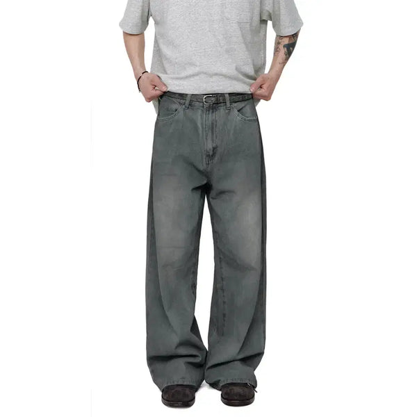 [BUNJANG] Politeru Coated Goshima Denim Pants 1% Blue Gray Size 2 / [2] 폴리테루 코티드 고시마 데님 1% 블루그레이 블루 그레이