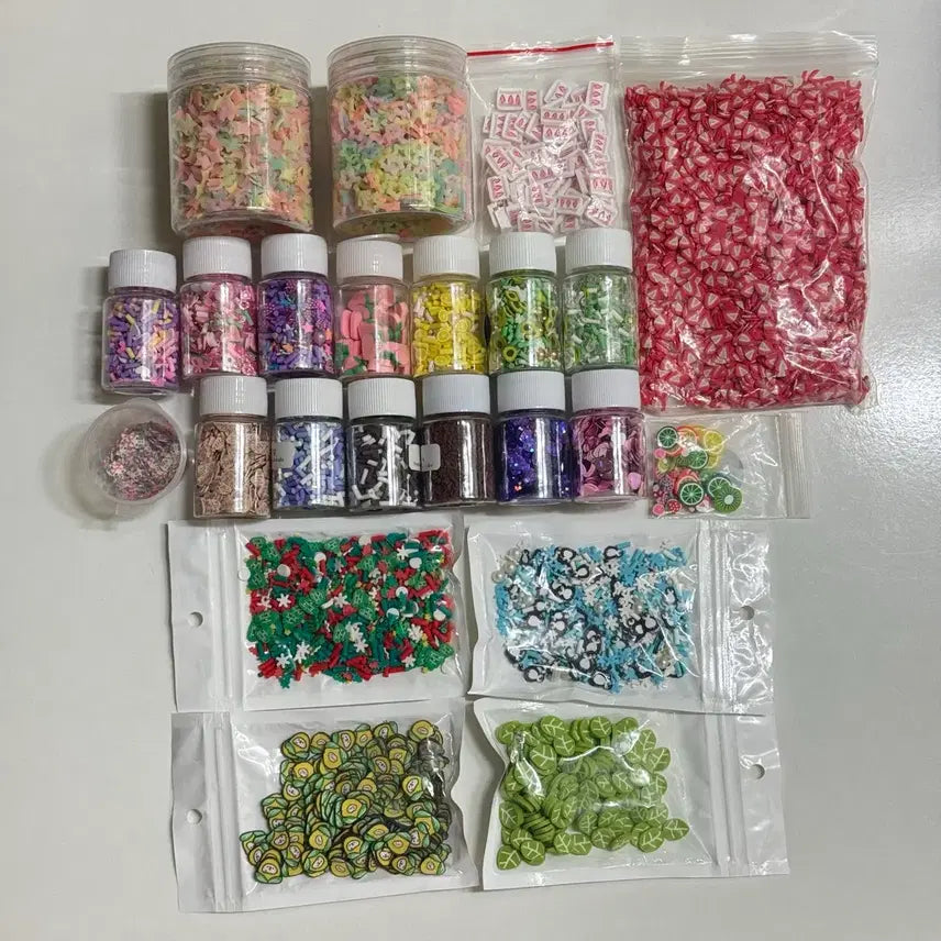 [BUNJANG] Assorted Slime Charms Set / 다양한 모양 슬라임 파츠 세트