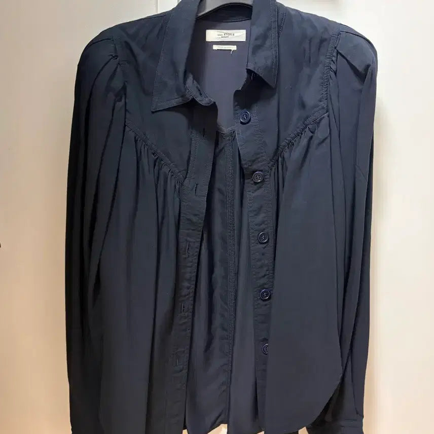 [BUNJANG] Isabel Marant Navy Puff Blouse Size 36 / (새상품) 이자벨마랑 네이비 퍼프 블라우스 36