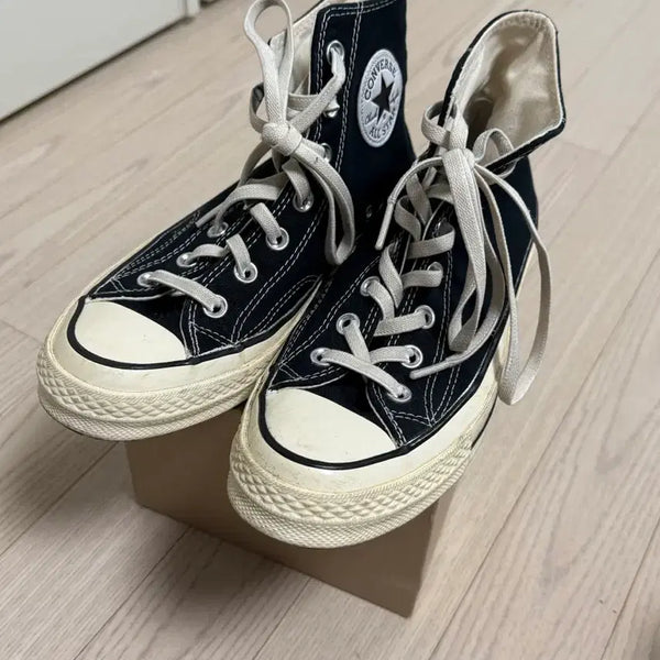 [BUNJANG] Converse Chuck 70 Classic High Black / 컨버스 척 70 클래식 하이 블랙 162050C (240)