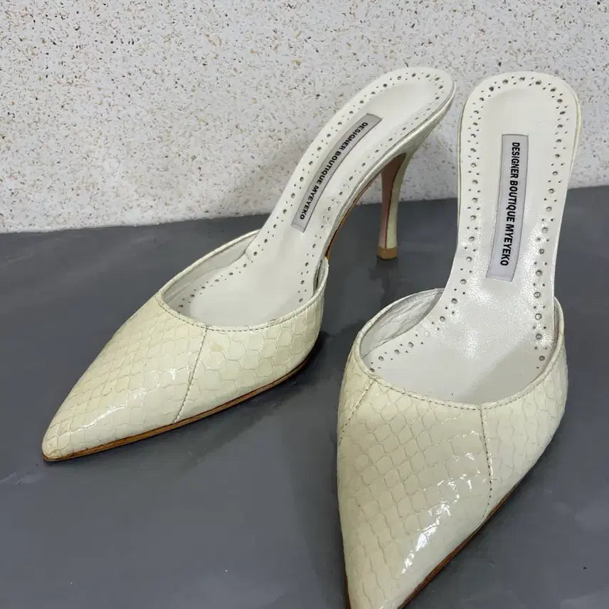 [BUNJANG] MyEyeko Stiletto Mules Slip-Ons Shoes Size 36 / (36)구두.뮬.스텔레토.슬리퍼.myeyeko.마이아이코
