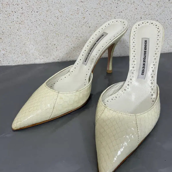 [BUNJANG] MyEyeko Stiletto Mules Slip-Ons Shoes Size 36 / (36)구두.뮬.스텔레토.슬리퍼.myeyeko.마이아이코