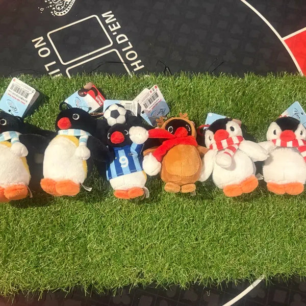 [BUNJANG] Pingu Character Plush Keychain Set (6 pcs) / [새상품] 핑구 인형 키링 6개