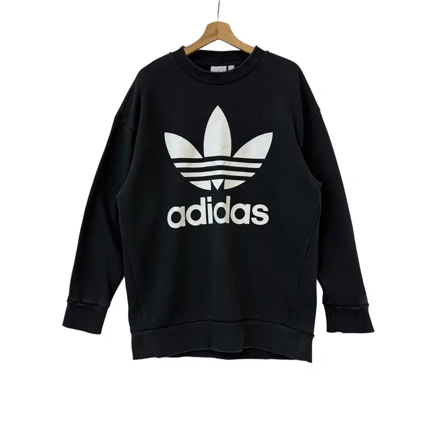 [BUNJANG] Adidas Women's Oversized Big Logo Sweatshirt XS / 아디다스 우먼 오버사이즈 빅로고 스웨트셔츠 XS 정품
