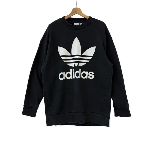 [BUNJANG] Adidas Women's Oversized Big Logo Sweatshirt XS / 아디다스 우먼 오버사이즈 빅로고 스웨트셔츠 XS 정품