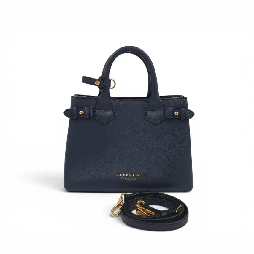 [BUNJANG] Burberry Banner Bag Small Navy 2-Way / 버버리 2way 배너백 스몰 네이비