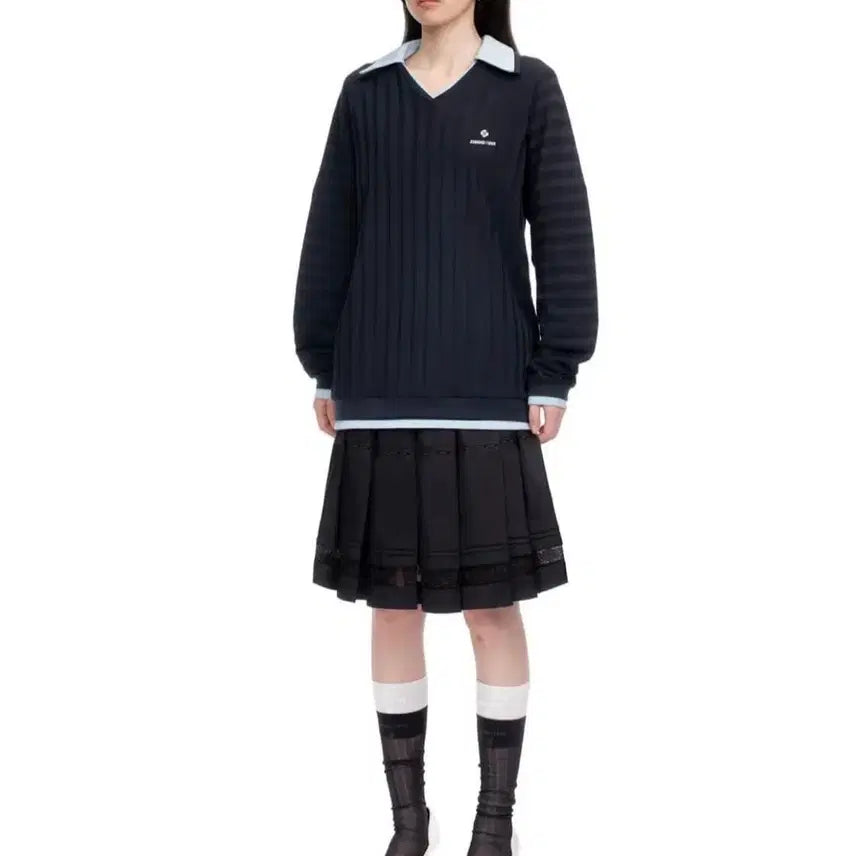 [BUNJANG] Chouchou Tong Pique Polo Shirt Size 6 Navy / 슈슈통 카라티 pk티 사이즈 6 네이비