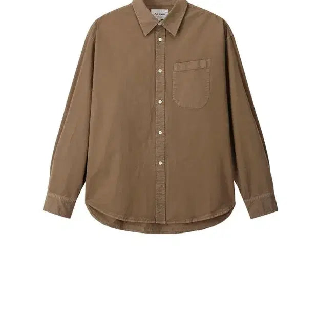 [BUNJANG] ARTIFECTS Padre Garment-Dyed Shirt Brown XL / 아트이프액츠 파드레 가먼트 다잉 셔츠 브라운 XL
