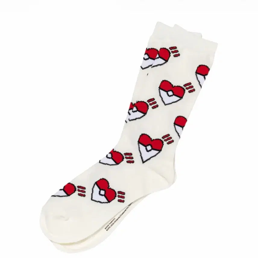 [BUNJANG] Human Made Pokemon Heart Ball Pattern Socks M / 휴먼메이드 포켓몬 양말 M