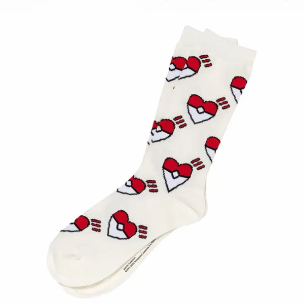 [BUNJANG] Human Made Pokemon Heart Ball Pattern Socks M / 휴먼메이드 포켓몬 양말 M