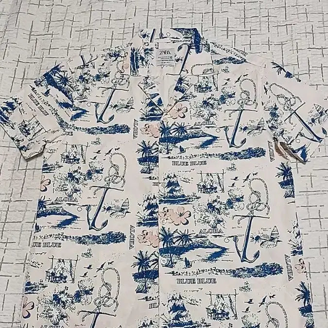 [BUNJANG] Zara Short Sleeve Shirt M / 자라 반팔셔츠 M 가슴54 기장69
