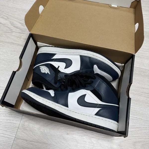 [BUNJANG] Nike Air Jordan 1 Mid Dark Teal / 나이키 조던1 미드 다크 틸 265