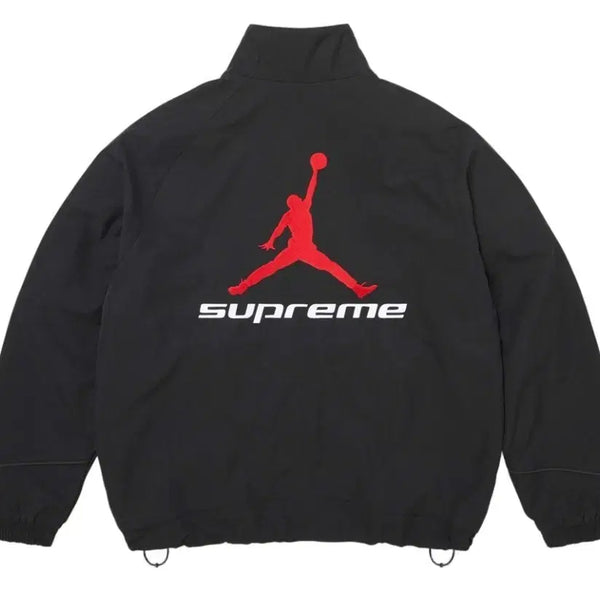 [BUNJANG] Supreme x Jordan Track Jacket Black XL / 슈프림 x 조던 트랙 자켓 블랙