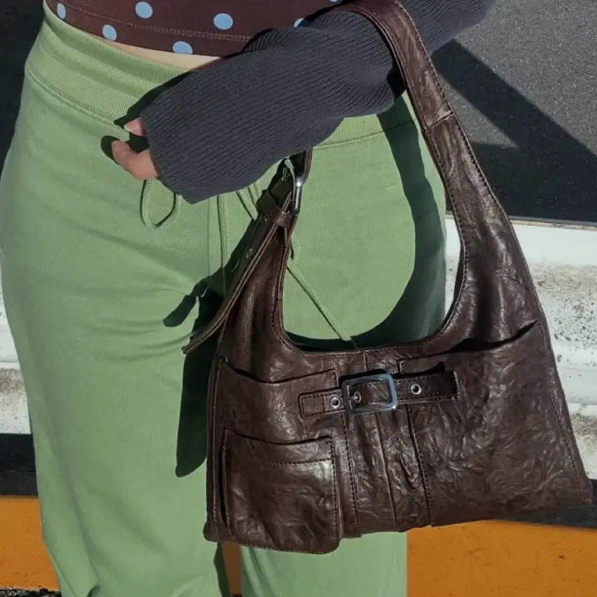 [BUNJANG] Kimaguas Mini Nicole Leather Bag / Brown / (새상품) 기마구아스 Mini Nicole 미니 니콜 레더 백/브라운