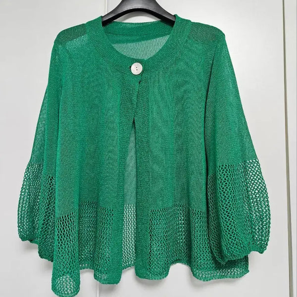[BUNJANG] Green Knit Cardigan (One Size) / (새상품) 그린 니트 가디건 (프리사이즈)