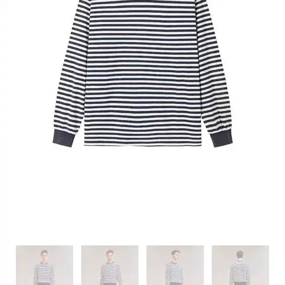 [BUNJANG] Artifects French Stripe Long Sleeve Old Navy L / 아트이프액츠 프렌치 스트라이프 롱슬리브 올드 네이비 L