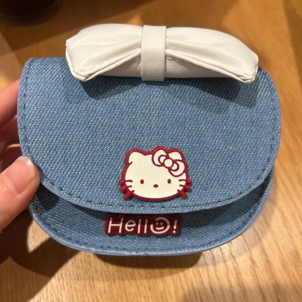 [BUNJANG] Hello Kitty Denim Mini Crossbody Bag / 헬로키티 데님 미니 크로스백