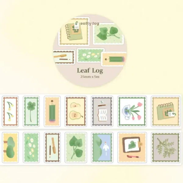 [BUNJANG] SoftiFog Plant Record Kiss Cut Sticker Set / 소프티포그 식물기록 키스컷