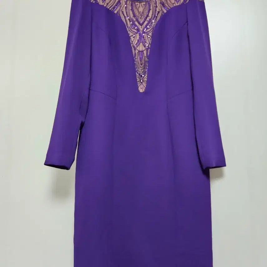 [BUNJANG] MOJO.S. PINE Purple Beaded Dress / (새상품) 모조에스핀 퍼플 비즈 원피스 (66)