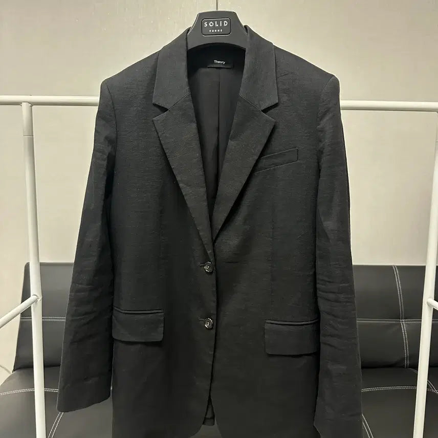 [BUNJANG] Theory Homme 24 Linen Black Single Jacket Size 95-100 / 사이즈 95-100) 띠어리옴므 24년식 린넨 블랙 싱글 자켓
