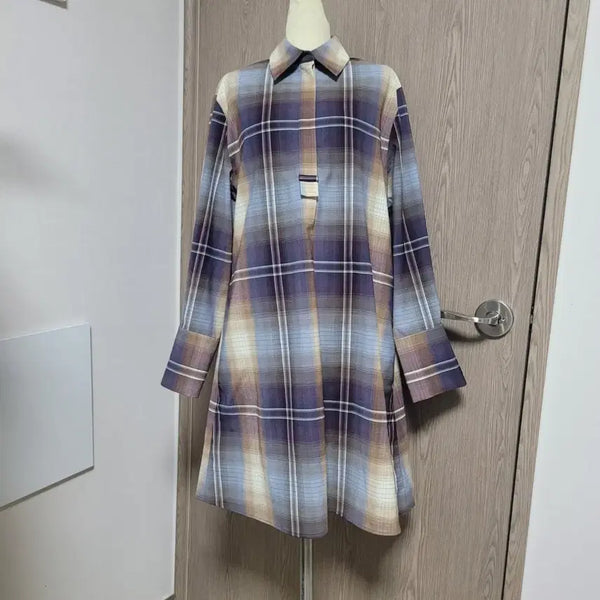[BUNJANG] COS Checked Midi Shirt Dress / 코스 상태좋은  체크무늬 셔츠 미디 원피스