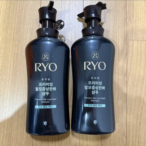 [BUNJANG] Ryo Chobyang Premium Hair Loss Care Shampoo 490ml (2-Pack) / 려 초의방 프리미엄 탈모증상케어 모근 모발 샴푸 490ml 2개