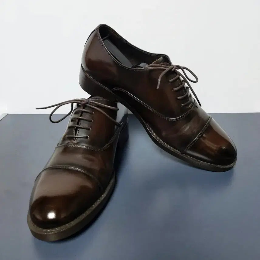 [BUNJANG] Miso Fè Men's Dark Brown Straight Tip Oxford Dress Shoes (245mm) / 미소페 남성용 스트레이트팁 옥스퍼드 정장화(245mm)